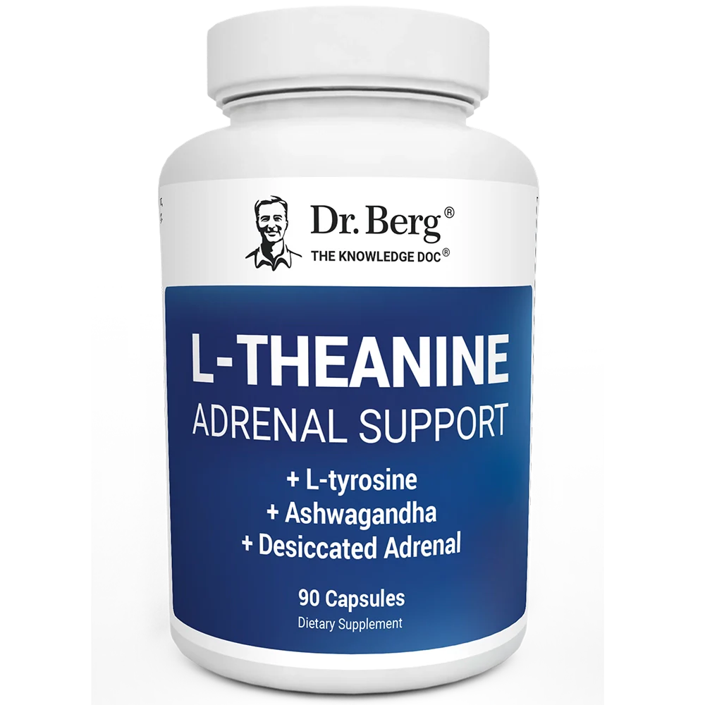 L-Theanine Adrenal Support – 200 mg of L-Theanine – 90 Capsules