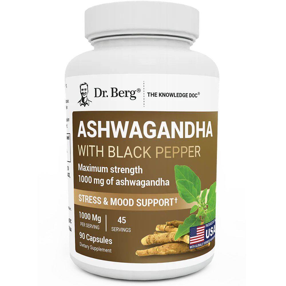 Ashwagandha with BioPerine (Black Pepper) – 90 Vegetable Capsules