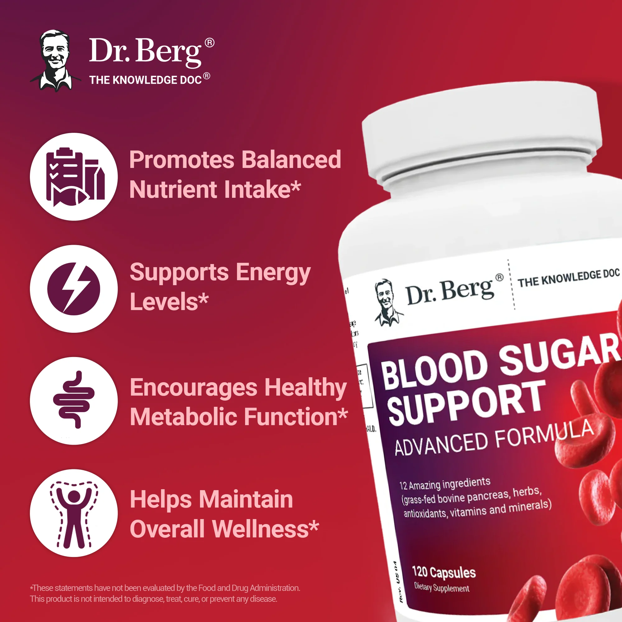 Blood Sugar Support Advanced Formula with Chromium & Potassium 120 – Vegetable Capsules - Image 6