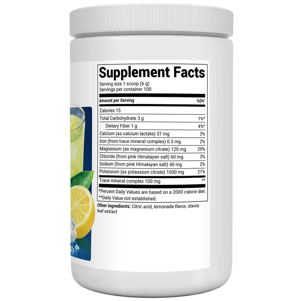 Electrolyte Powder Bundle with Potassium and Magnesium – Lemonade, Raspberry Lemon - Image 3