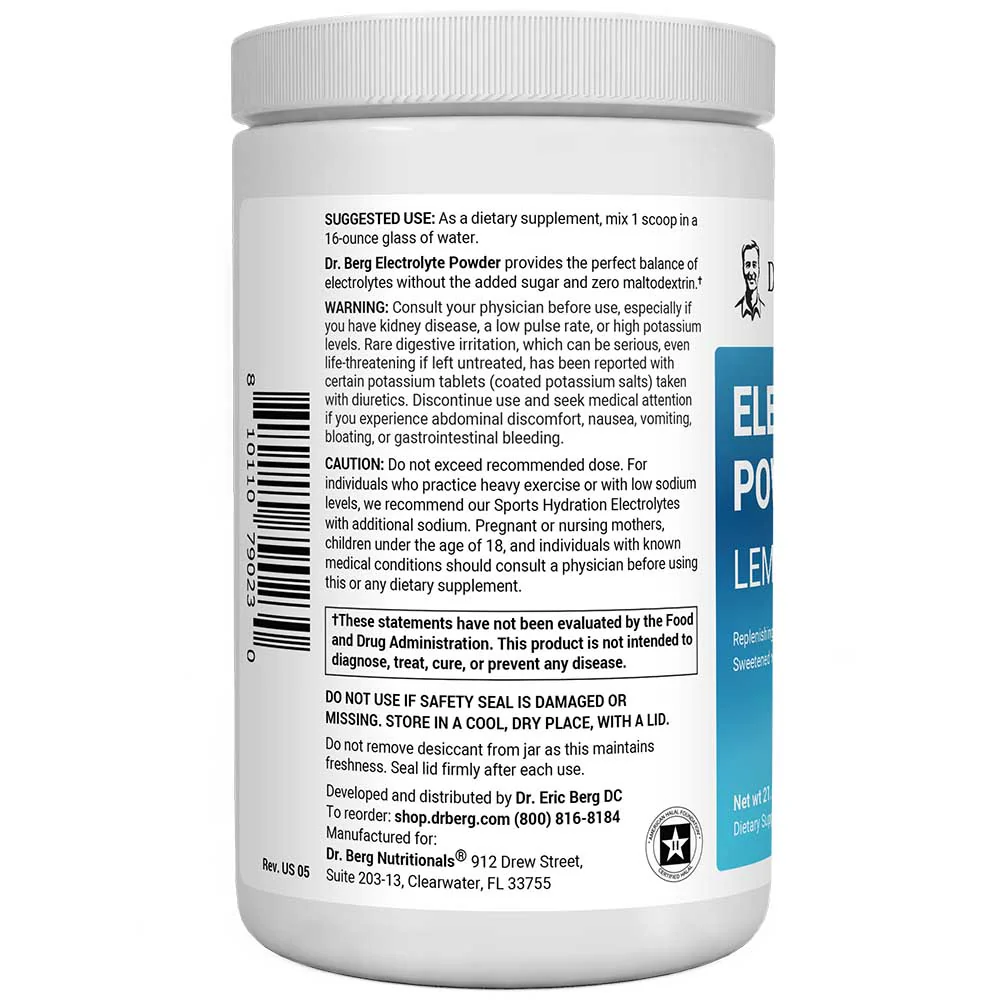 Electrolyte Powder Bundle with Potassium and Magnesium – Lemonade, Raspberry Lemon - Image 4