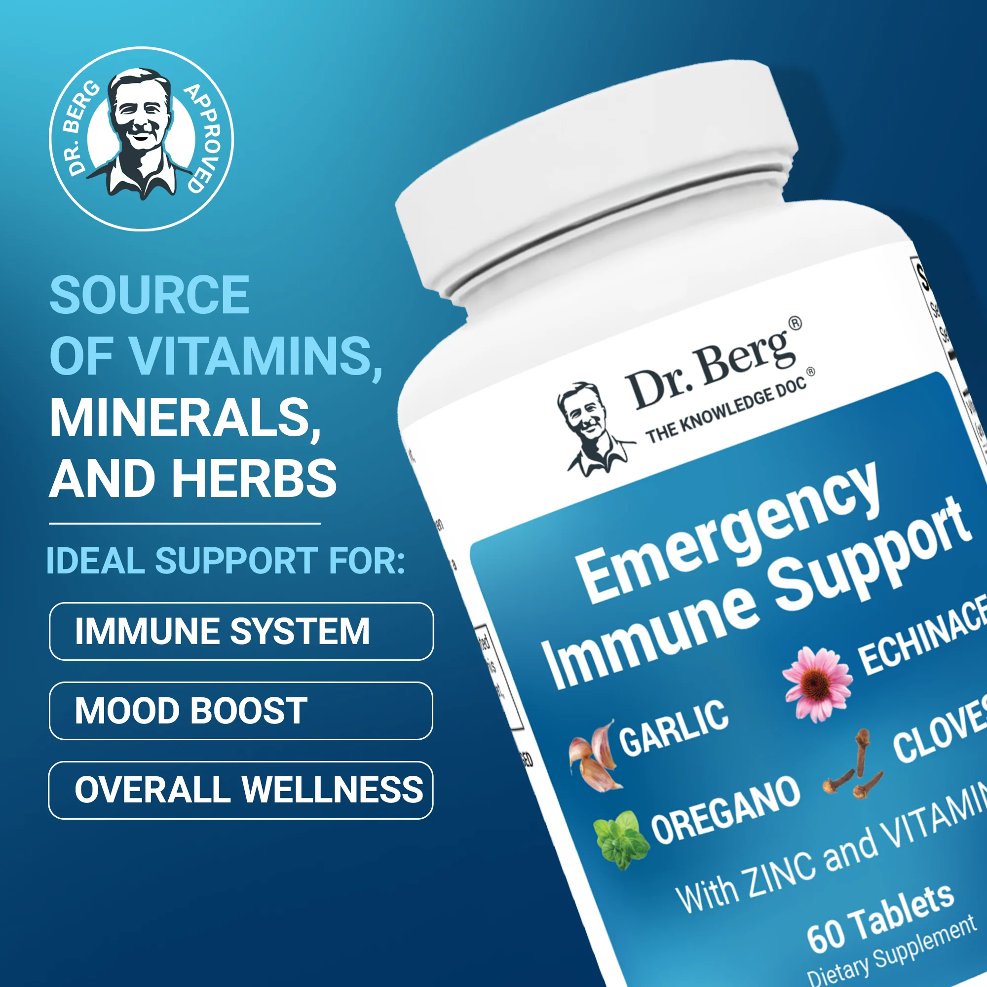 Emergency Immune Support with Zinc and Vitamin D – 60 Tablets - Image 4