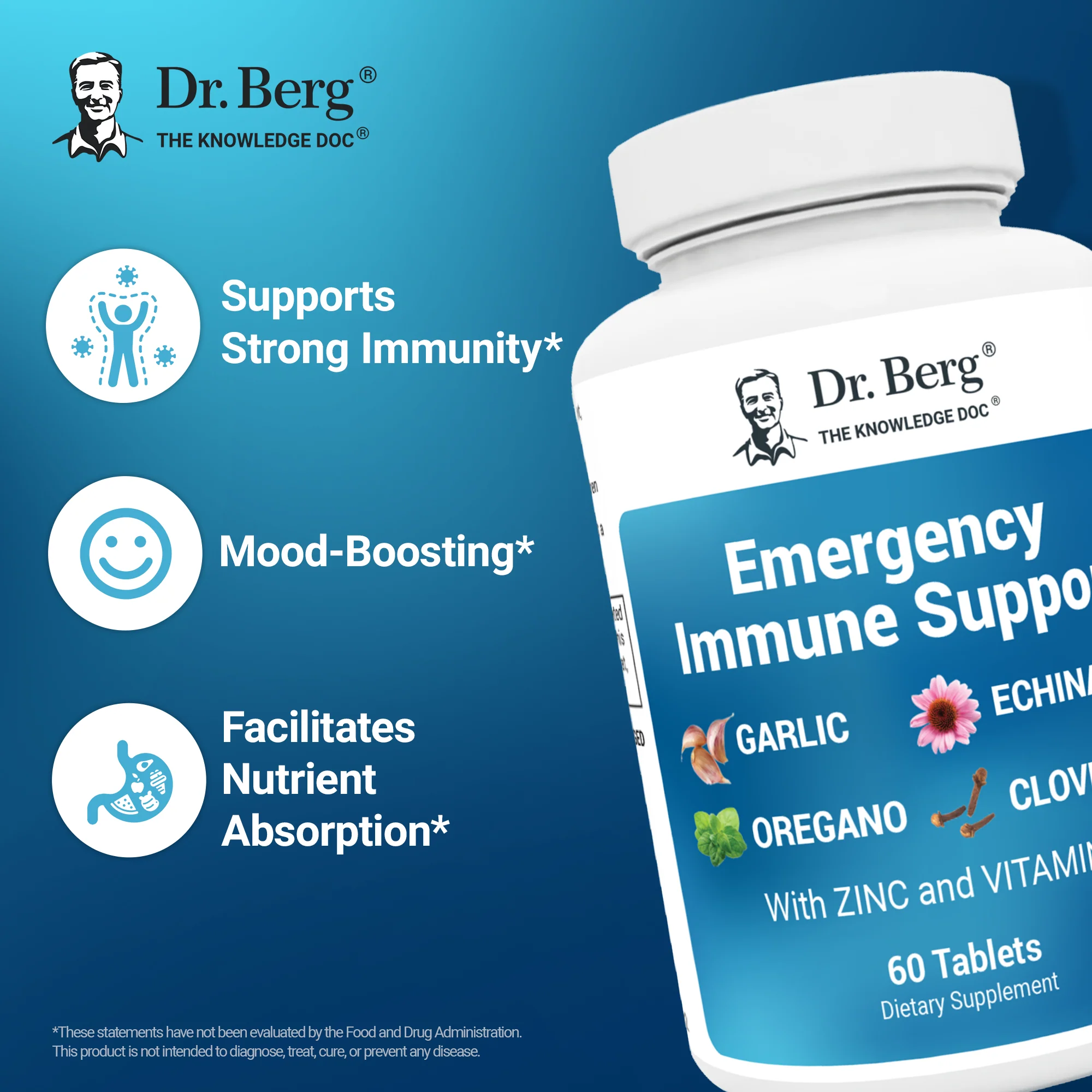 Emergency Immune Support with Zinc and Vitamin D – 60 Tablets - Image 5