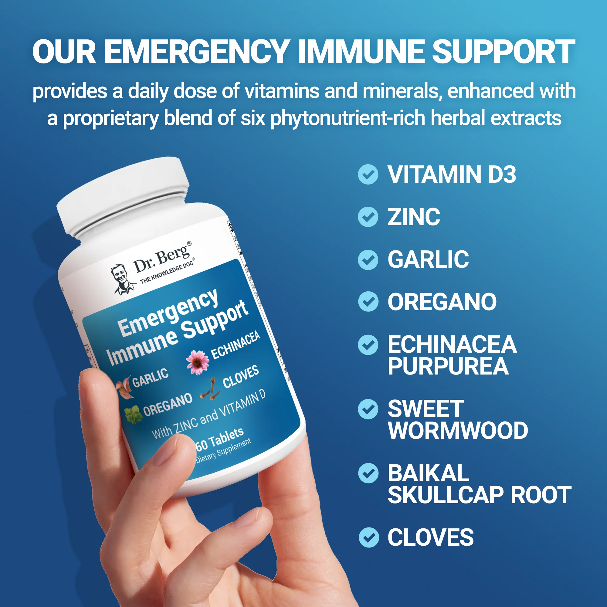 Emergency Immune Support with Zinc and Vitamin D – 60 Tablets - Image 6