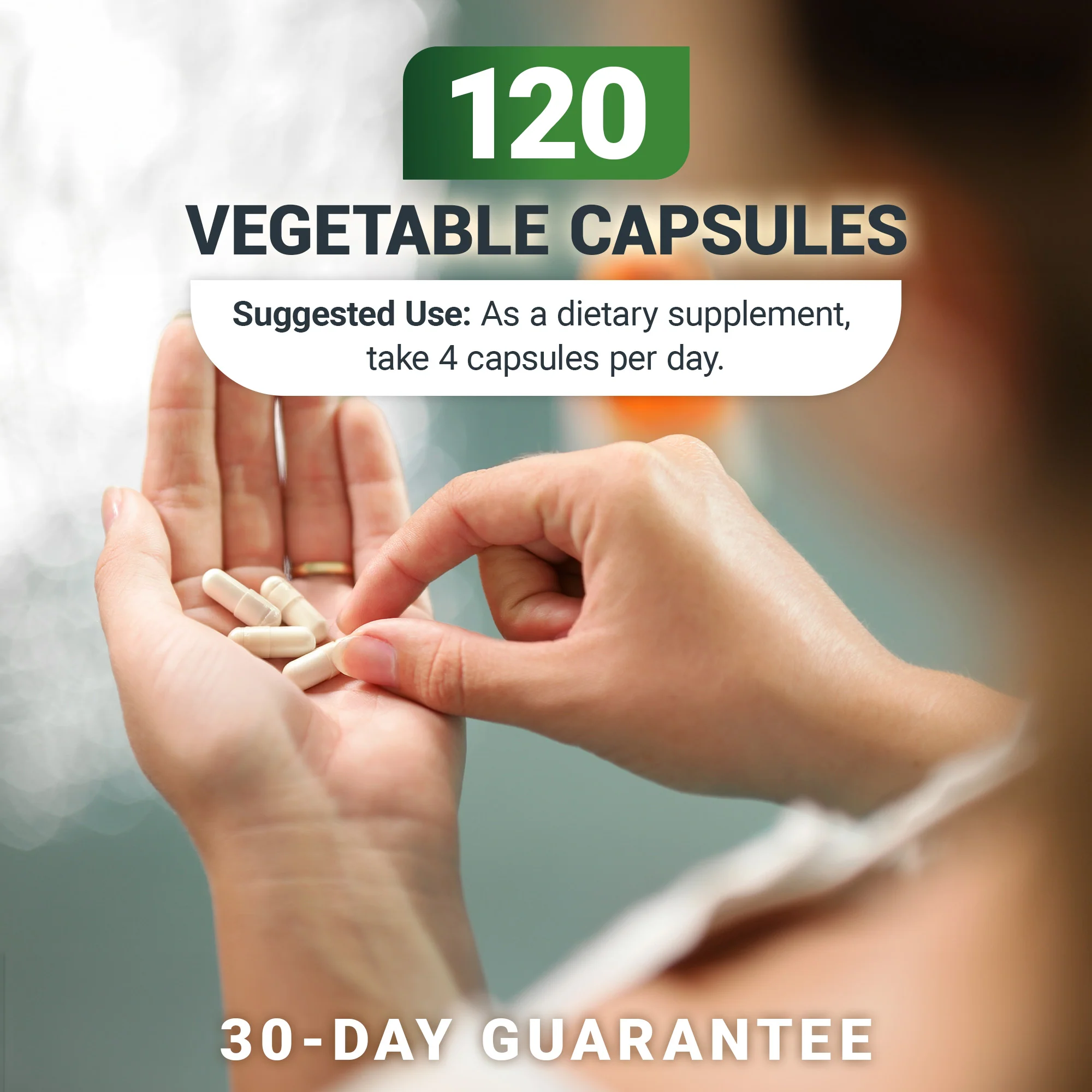 Glucosamine Chondroitin Advanced Joint Support with MSM – 120 Vegetable Capsules - Image 8