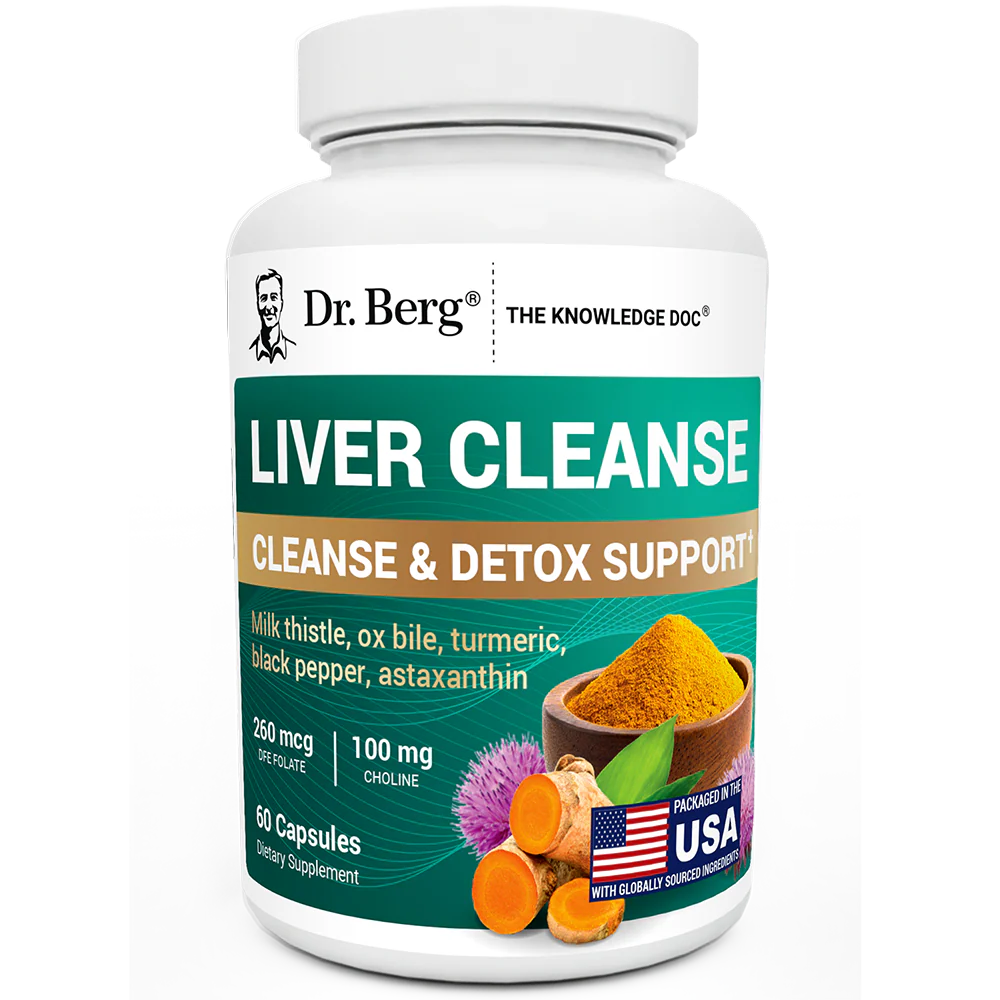 Liver Cleanse Detox Support with Milk Thistle, Ox Bile & Choline – 60 Vegetable Capsules