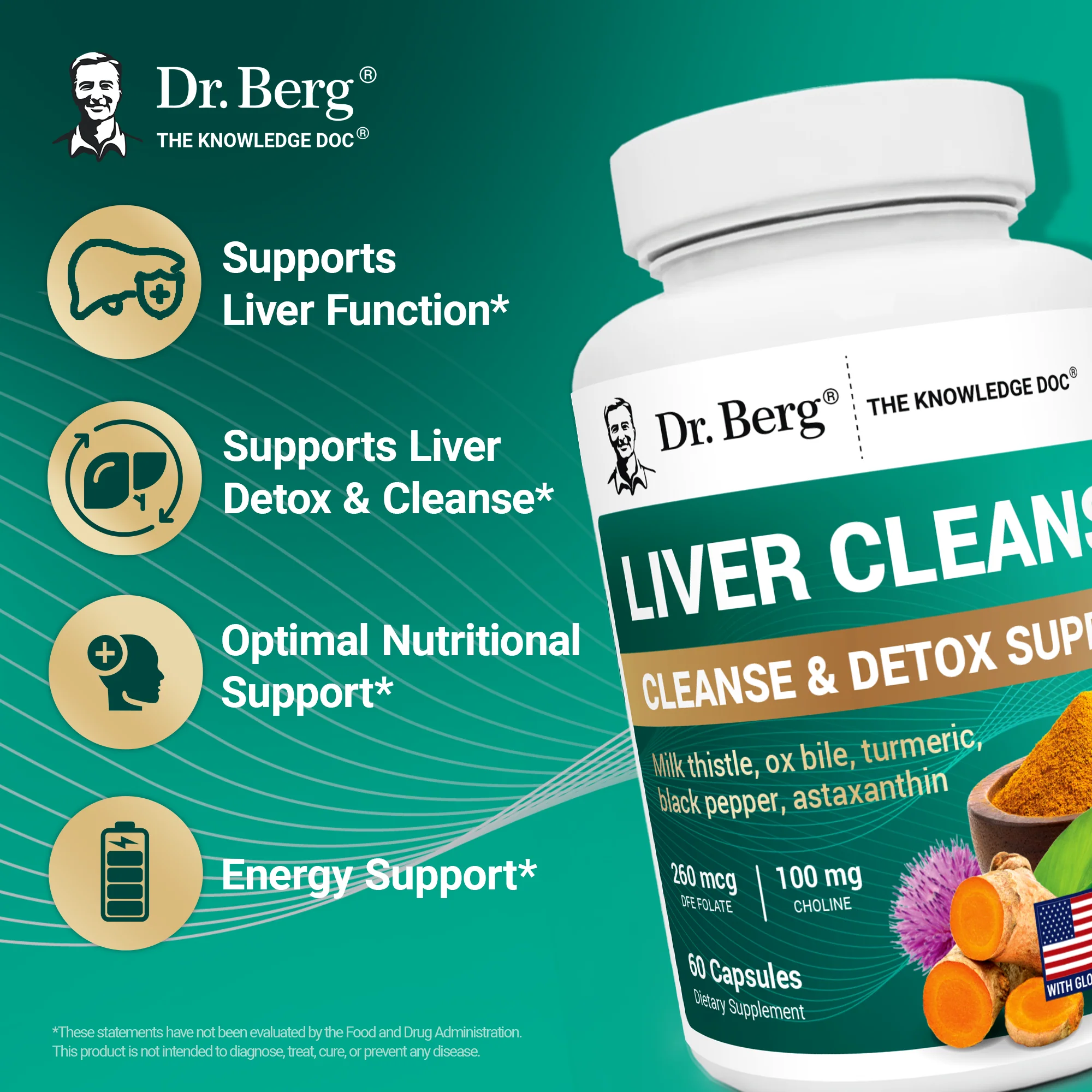 Liver Cleanse Detox Support with Milk Thistle, Ox Bile & Choline – 60 Vegetable Capsules - Image 7
