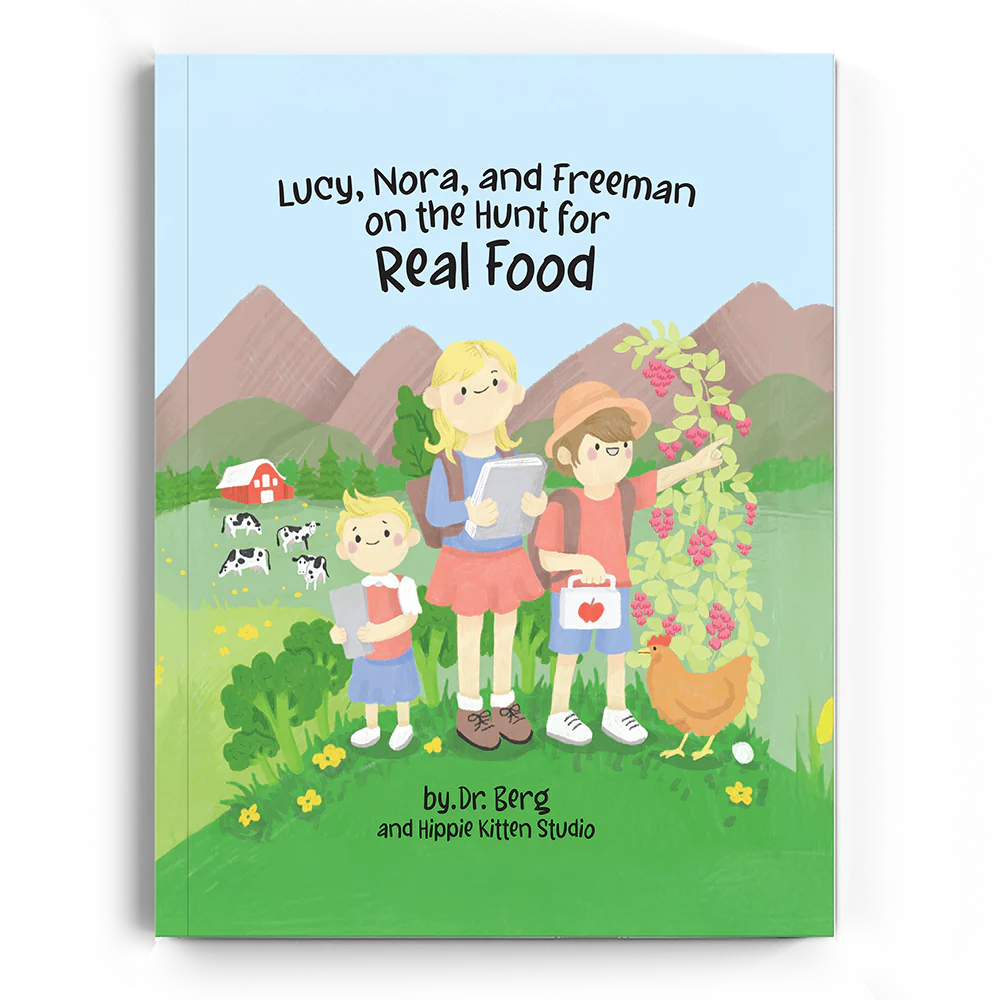 Lucy, Nora, and Freeman on the Hunt for Real Food – Story Book, Coloring Book, Flashcards - Image 4