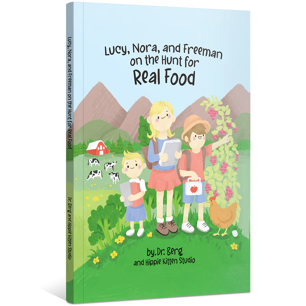 Lucy, Nora, and Freeman on the Hunt for Real Food – Story Book, Coloring Book, Flashcards - Image 2