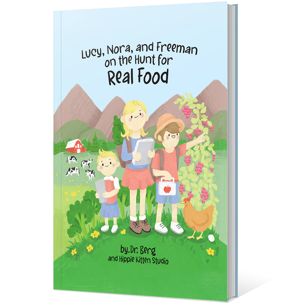 Lucy, Nora, and Freeman on the Hunt for Real Food – Story Book, Coloring Book, Flashcards - Image 3