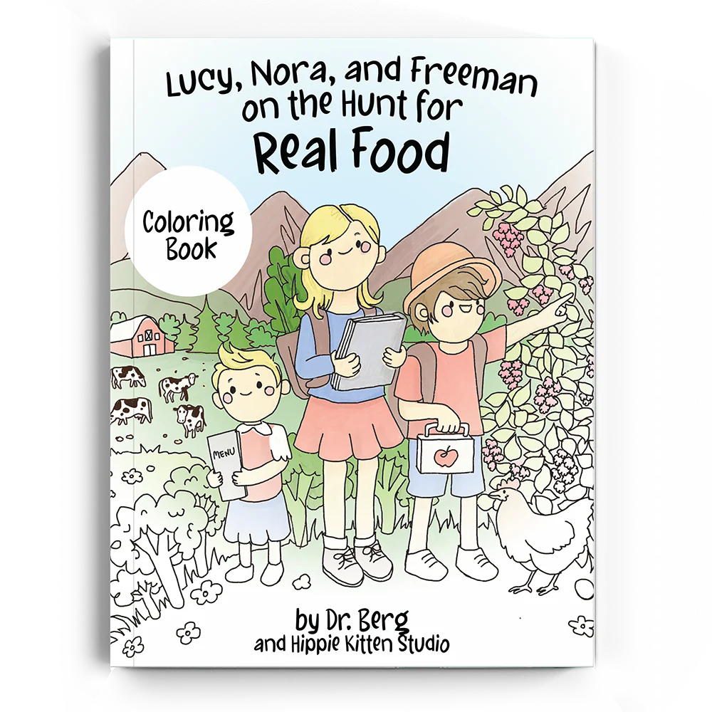 Lucy, Nora, and Freeman on the Hunt for Real Food – Story Book, Coloring Book, Flashcards - Image 7
