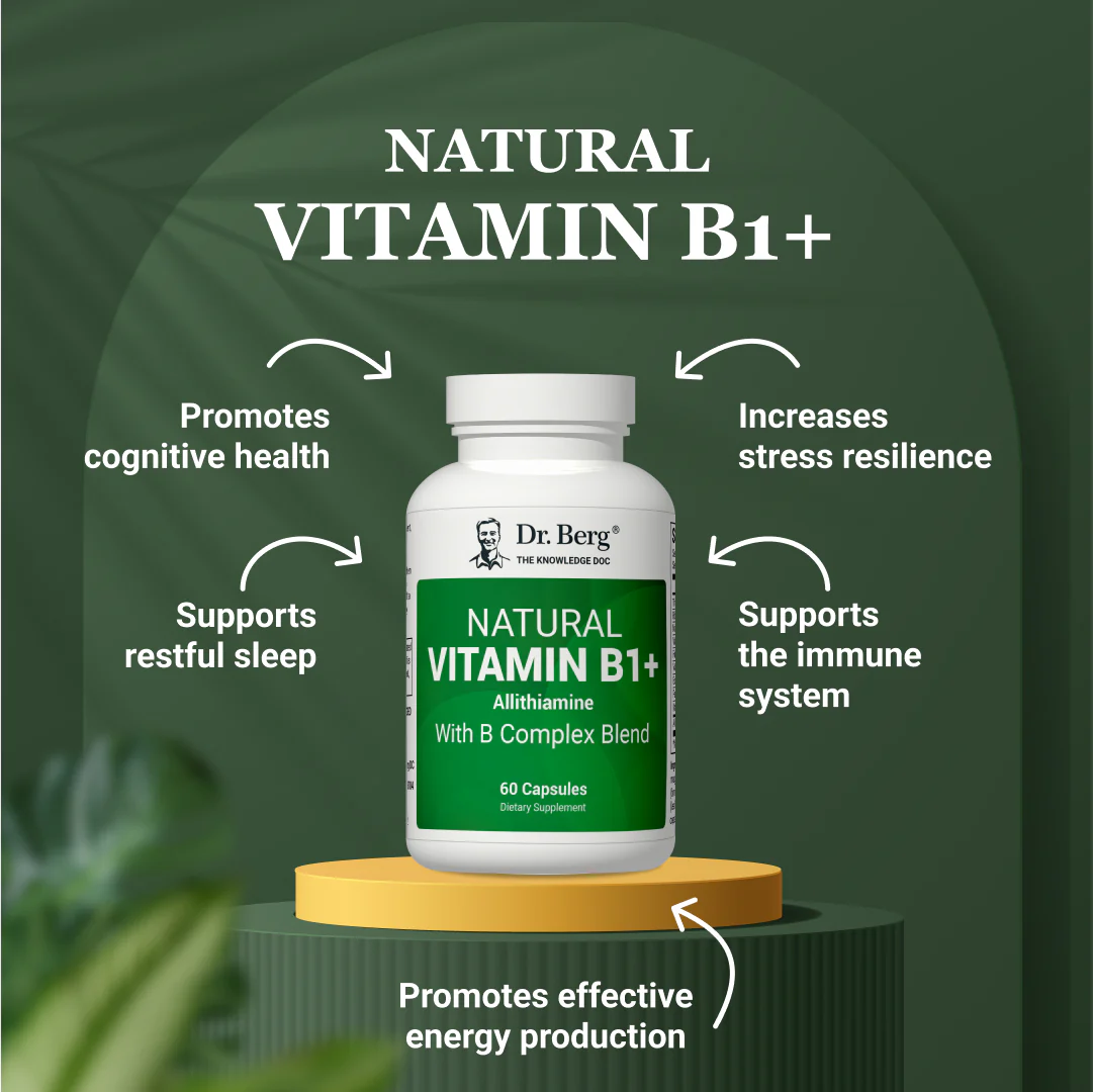 Natural Vitamin B1+ Allithiamine with B Complex Blend – 60 Capsules - Image 6