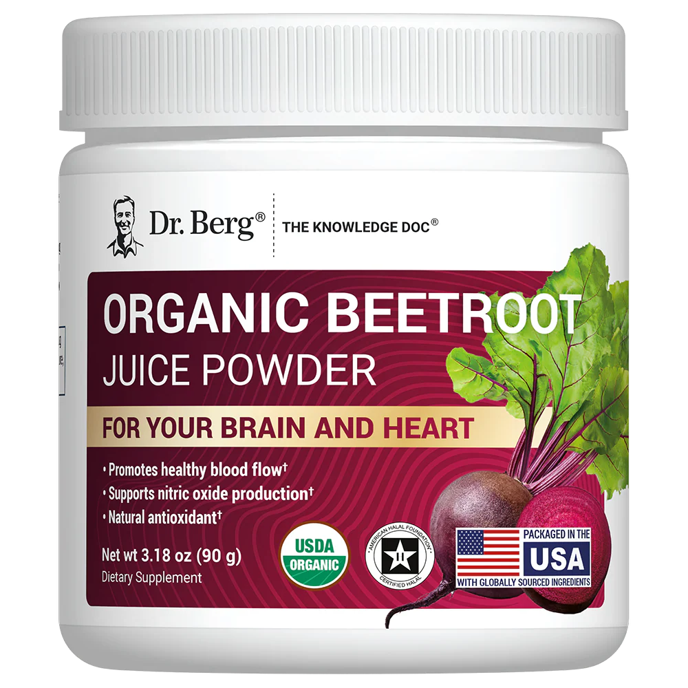 Organic Beetroot Juice Powder – Raw, Fresh, USDA Organic - 3.18 oz