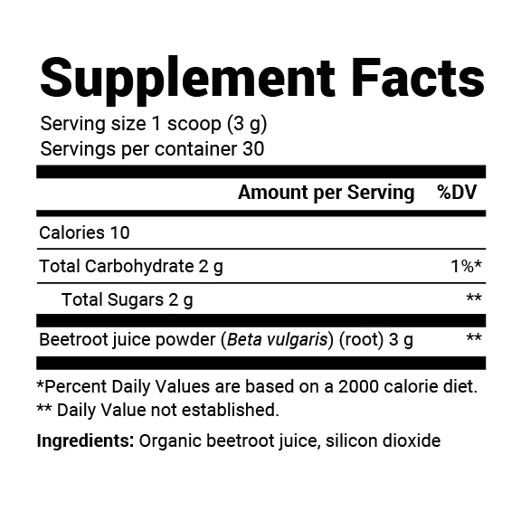 Organic Beetroot Juice Powder – Raw, Fresh, USDA Organic - 3.18 oz - Image 2