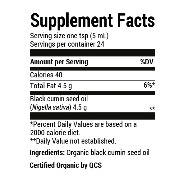 Organic Black Seed Oil - 4 fl oz - Image 2