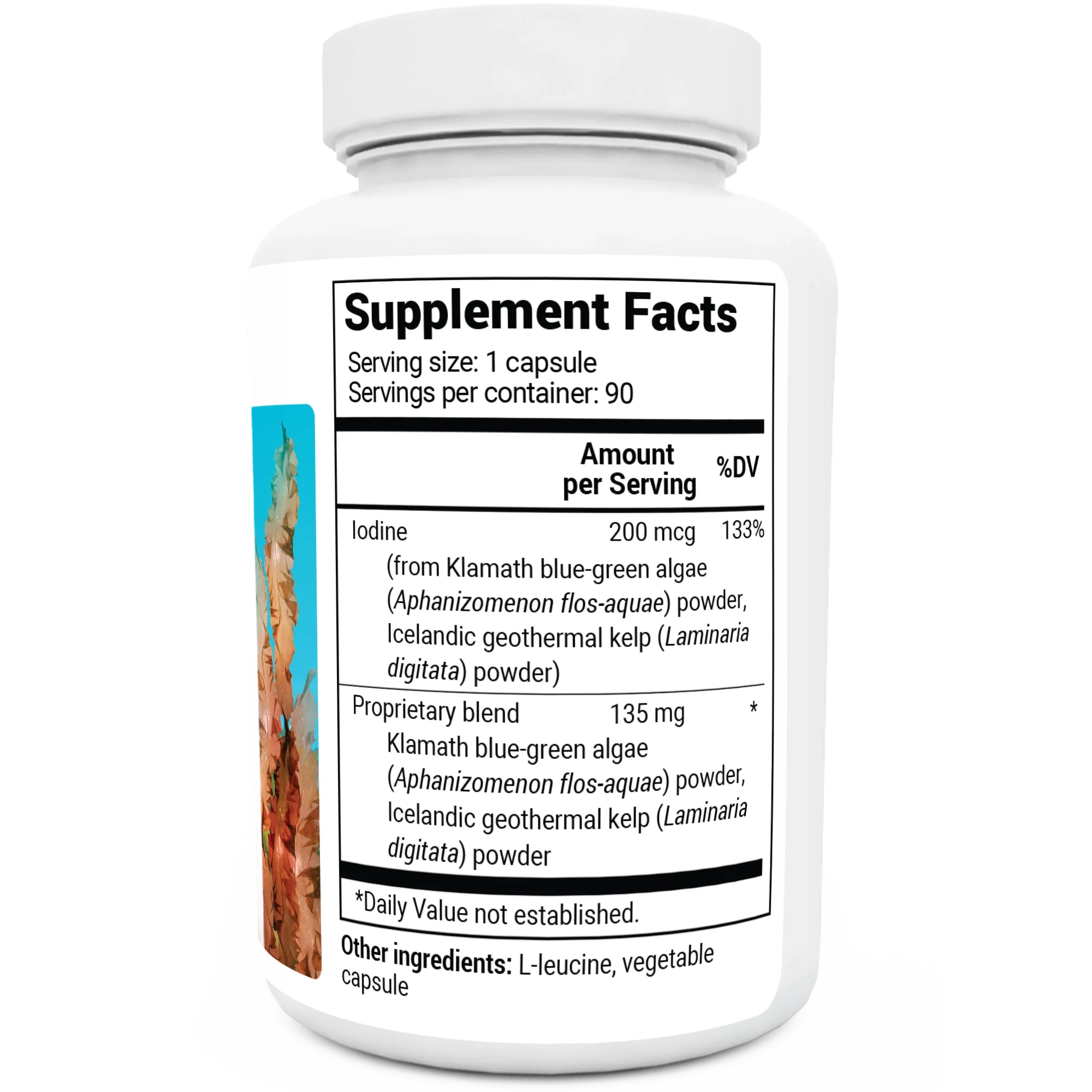 Sea Kelp Enhanced Iodine – 90 Capsules - Image 2