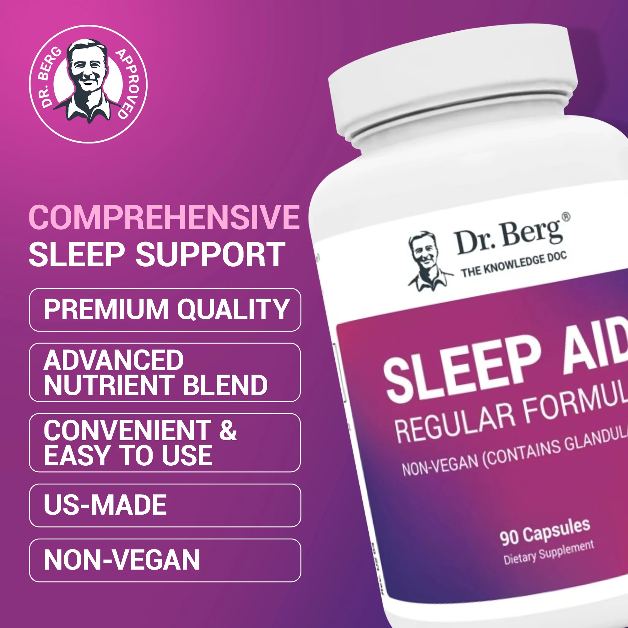 Sleep Aid Regular Formula – 90 Capsules - Image 6